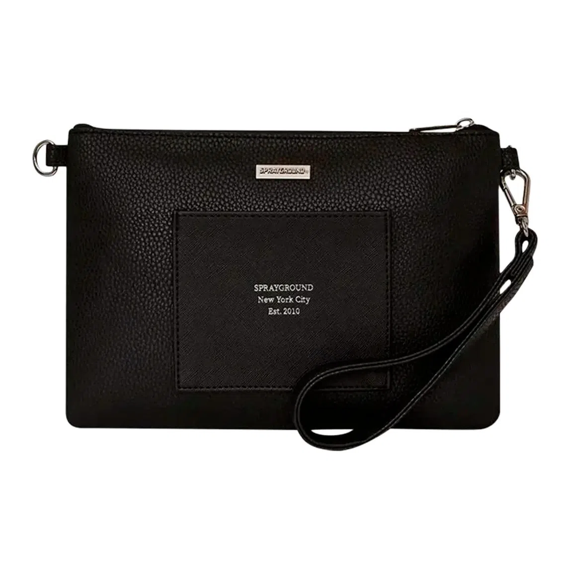 SPRAYGROUND Classic Solid PVC Clutch Black