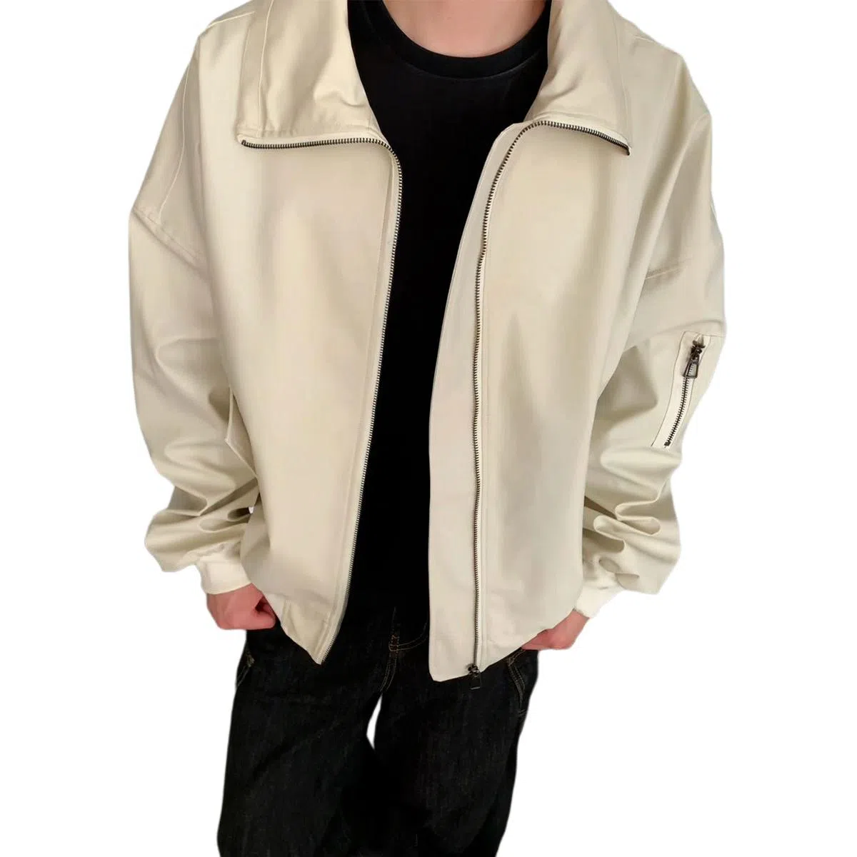 徐百货  美式高街潮牌百搭休闲时尚宽松春秋款纯色简约学生党穿搭潮流痞帅感棒球服 男女同款