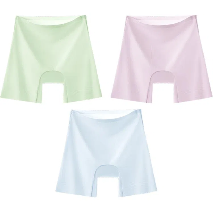 二三二三 小清新无痕亲肤柔软舒适透气不夹臀不闷汗日常百搭简约平角内裤 女款
