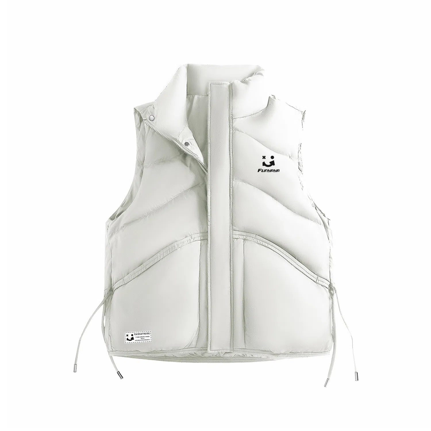 鸭鸭 日常休闲运动户外保暖立领无袖羽绒服 女款