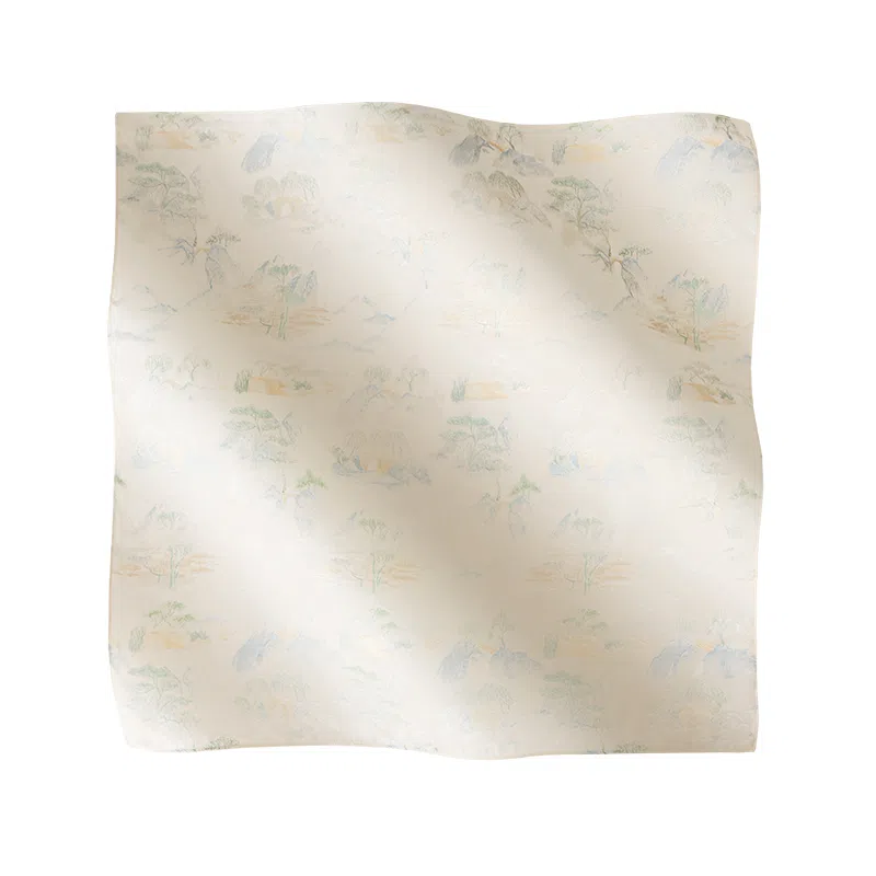 玖慕 国风方巾丝绸披肩真丝 桑蚕丝 丝巾 女款