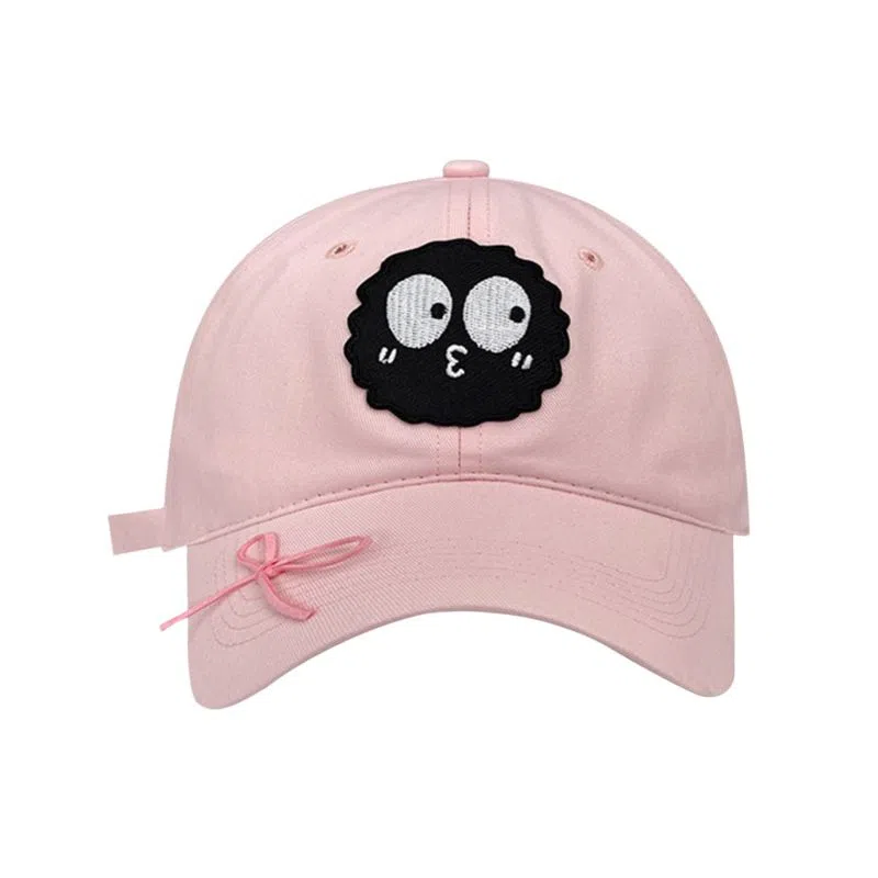 艾佳微 可爱搞怪多巴胺百搭大头围显脸小宽帽檐爱心蝴蝶结#好运 棉 鸭舌帽 男女同款情侣款