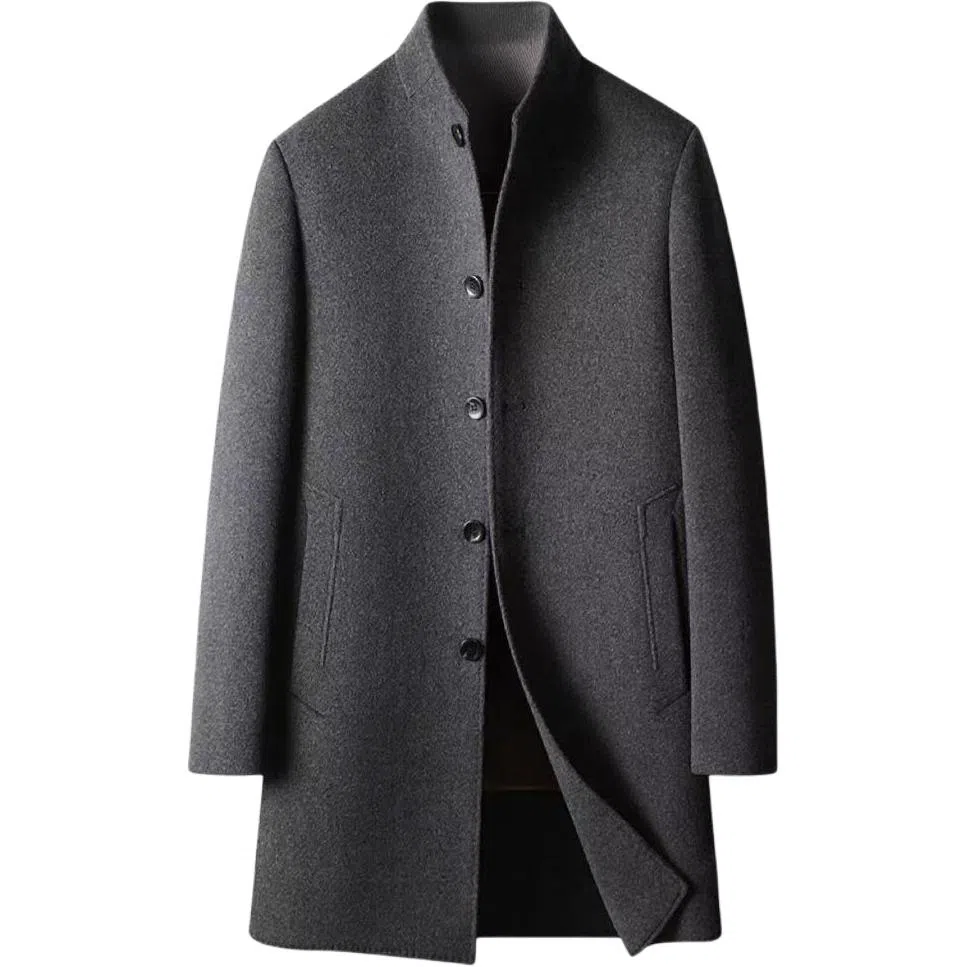 SENJIALUO Mid-Length Wool Coat