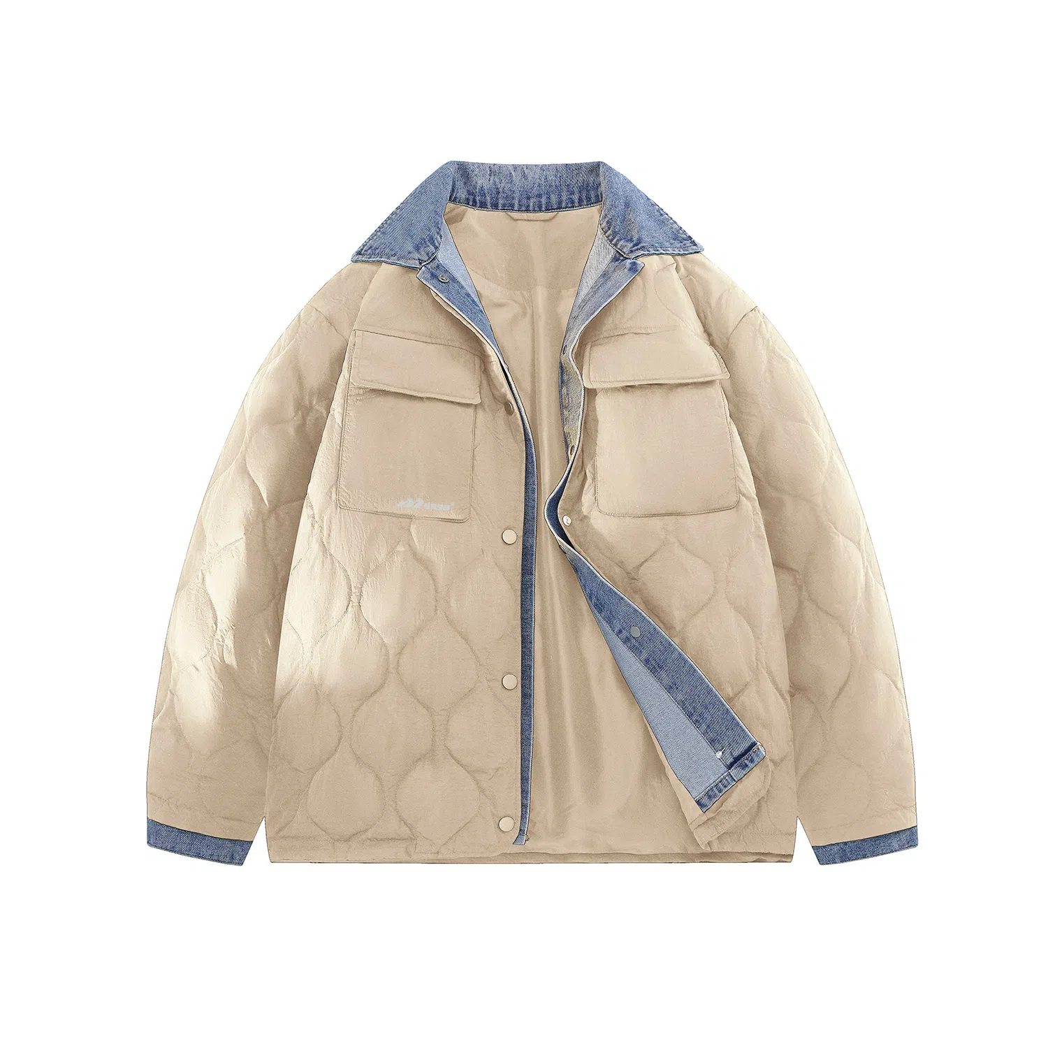 鸭鸭 美式简约品牌字母宽松休闲防风抗寒舒适面包羽绒服 男女同款