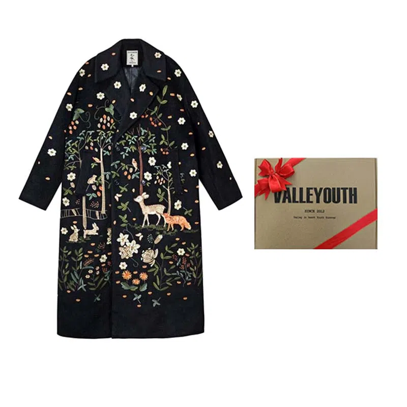 VALLEYOUTH Wool Coat Black