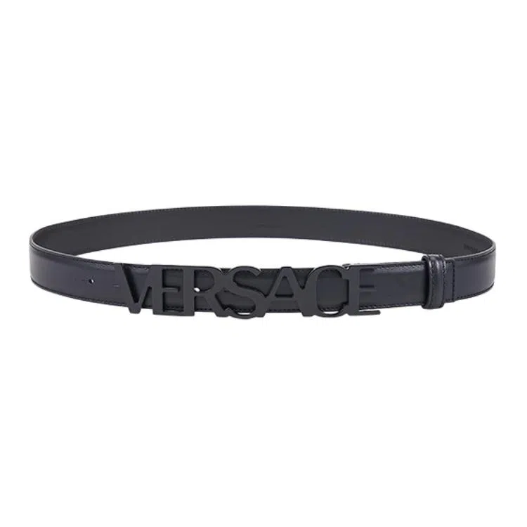 Versace Leather Belt Black 3CM