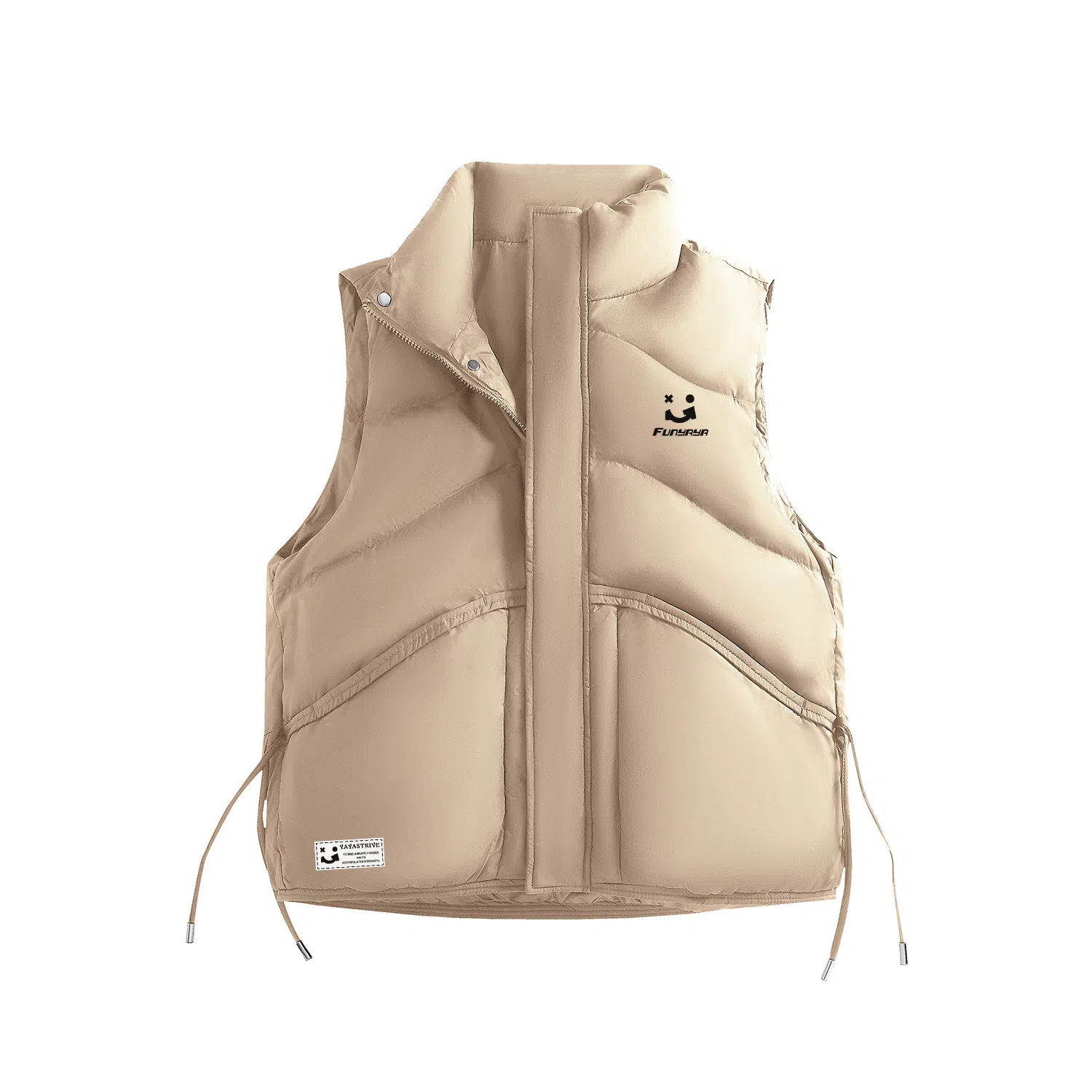 鸭鸭 日常休闲运动户外保暖立领无袖羽绒服 女款