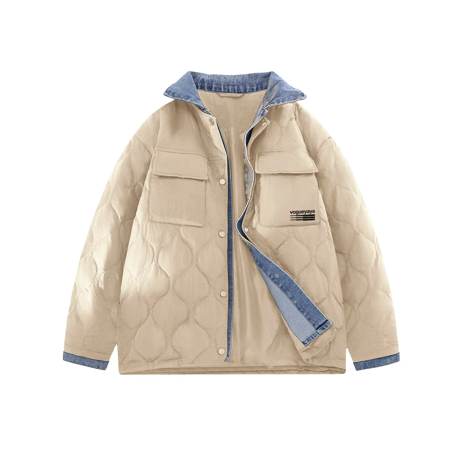 鸭鸭 时尚外套保暖多口袋冬季羽绒服 女款