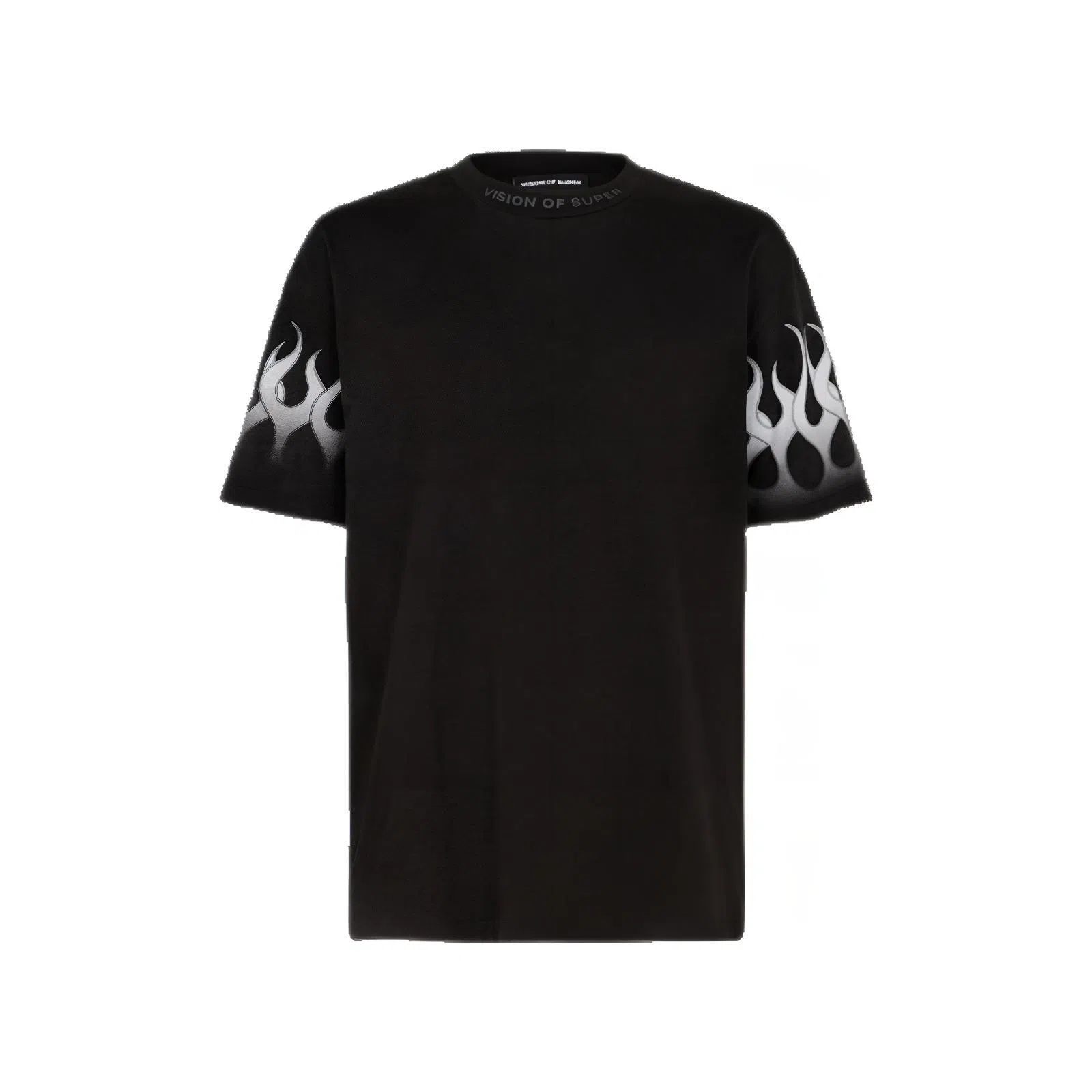 Vision of Super FW23 Flame Print Crewneck T-Shirt Black