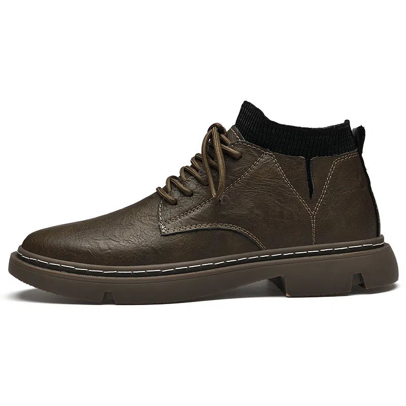 简约小众风格 融合潮流通勤等多元特质 短筒 马丁靴 男款