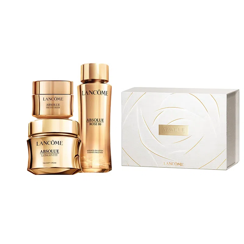 兰蔻 菁纯水面防晒护肤套装 保湿 四件套