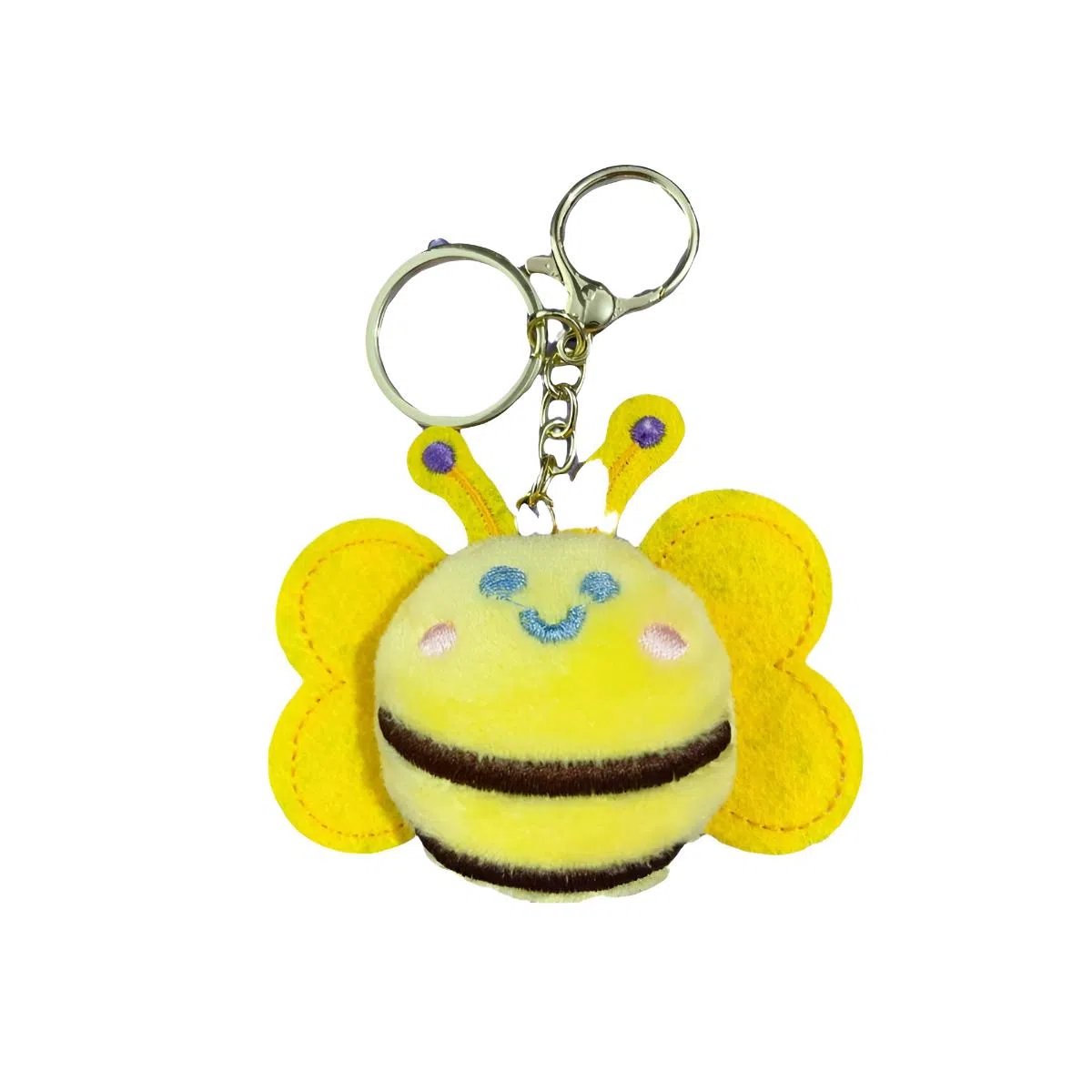 丹琴 可爱小蜜蜂 卡通玩偶公仔时尚甜美书包背包挂饰简约百搭 毛绒 挂件 男女同款情侣款