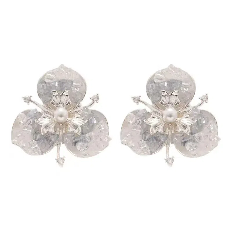 Lanyao Crystal Blossom Earrings