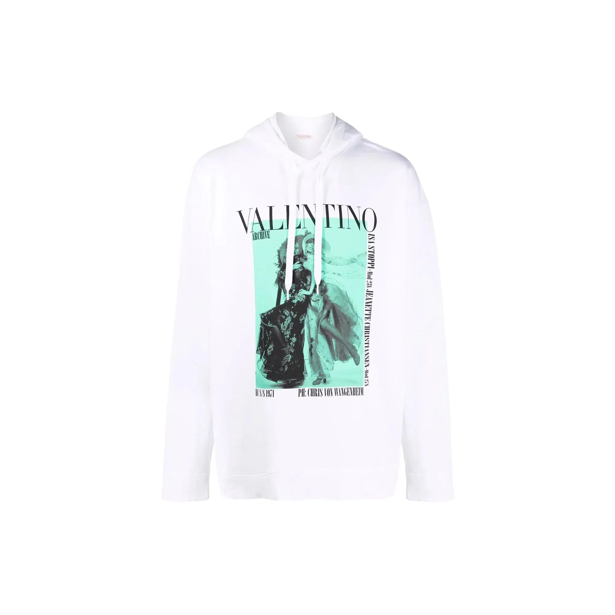 Valentino SS22 Logo Hoodie White