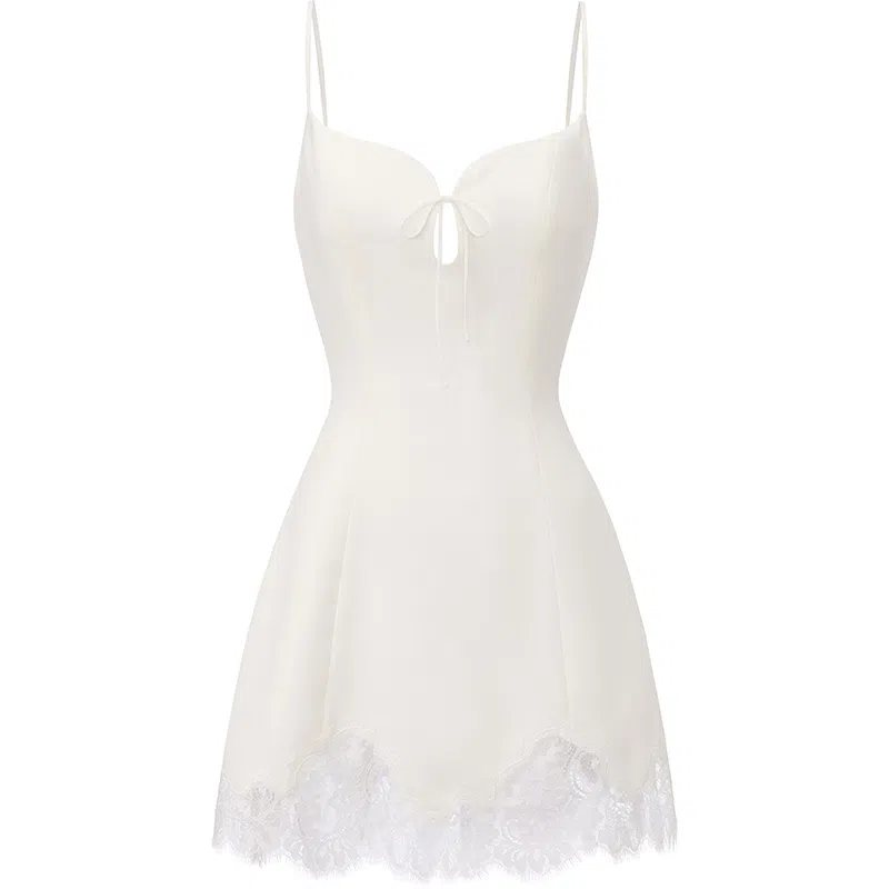 NANA JACQUELINE Lace Splice Slip Dress