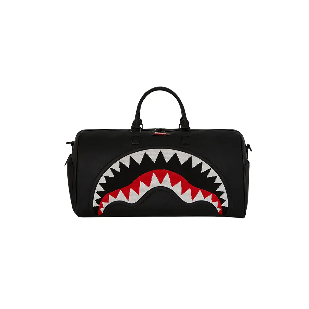 SPRAYGROUND Shark Logo PVC Tote Bag Black