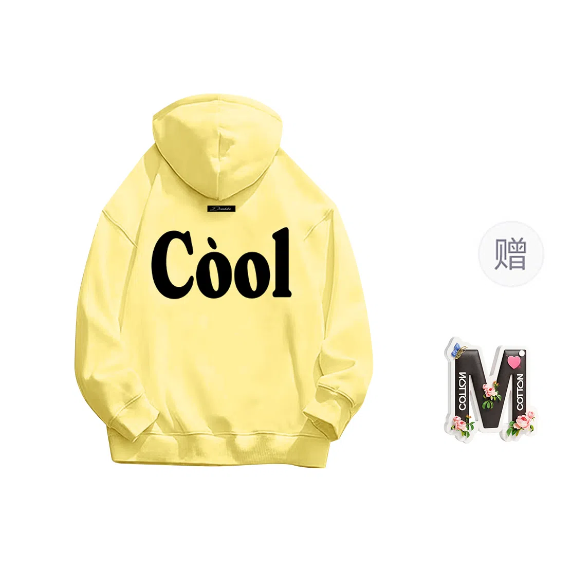 棉购 美式重磅潮流连帽学生高街时尚休闲百搭加绒加厚宽松卫衣 女款