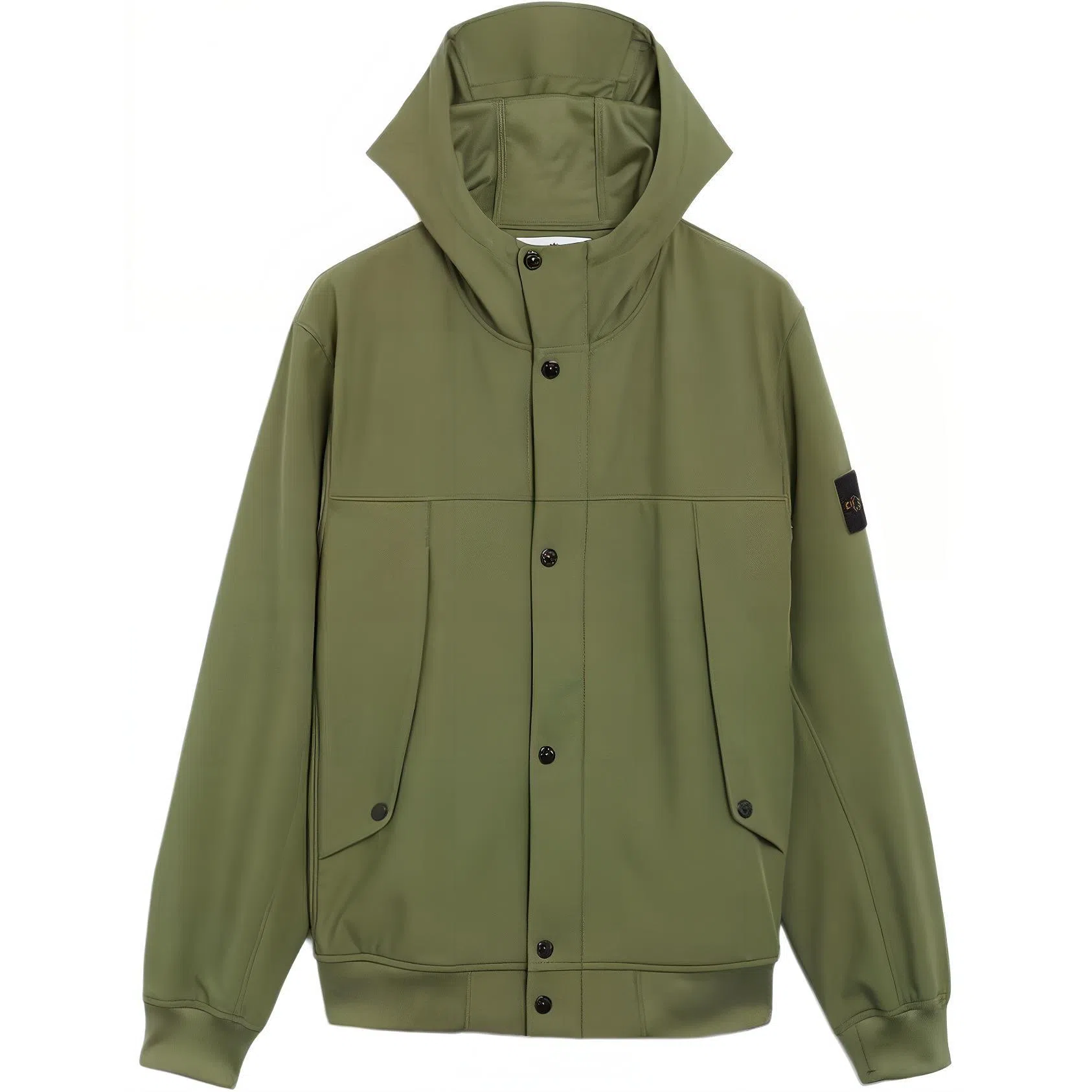 Stone Island Soft Shell Jacket Moss Green