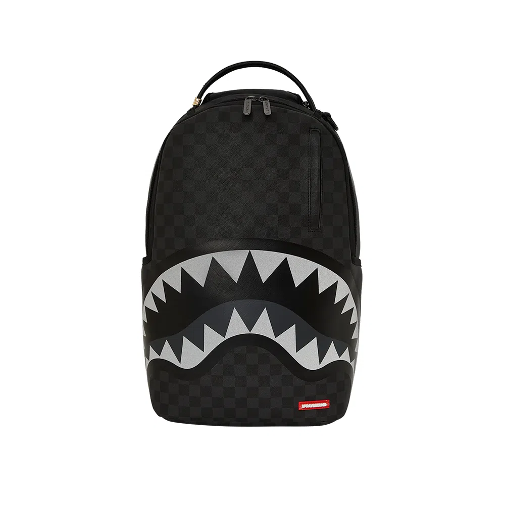 SPRAYGROUND Shark Logo Checkerboard Backpack