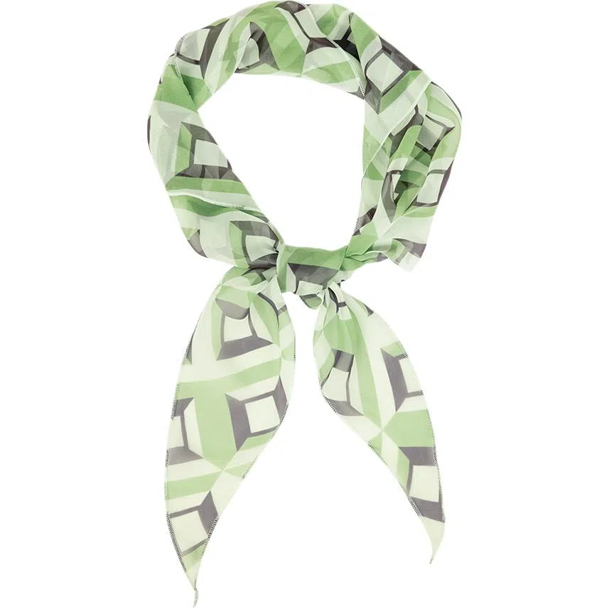 美洋 几何风 聚酯纤维 丝巾 男女同款情侣款