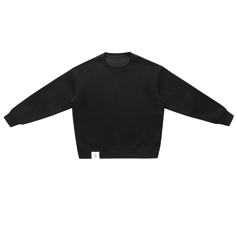 【dme】 秋季潮牌重磅日系复古休闲百搭简约情侣日常街头户外运动色块圆领套头水洗港风宽松上衣长袖卫衣 男女同款