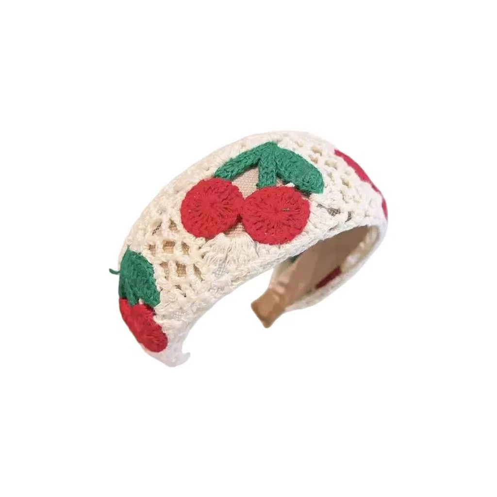 希铃 田园甜美宽边针织 涤纶 发箍 女款