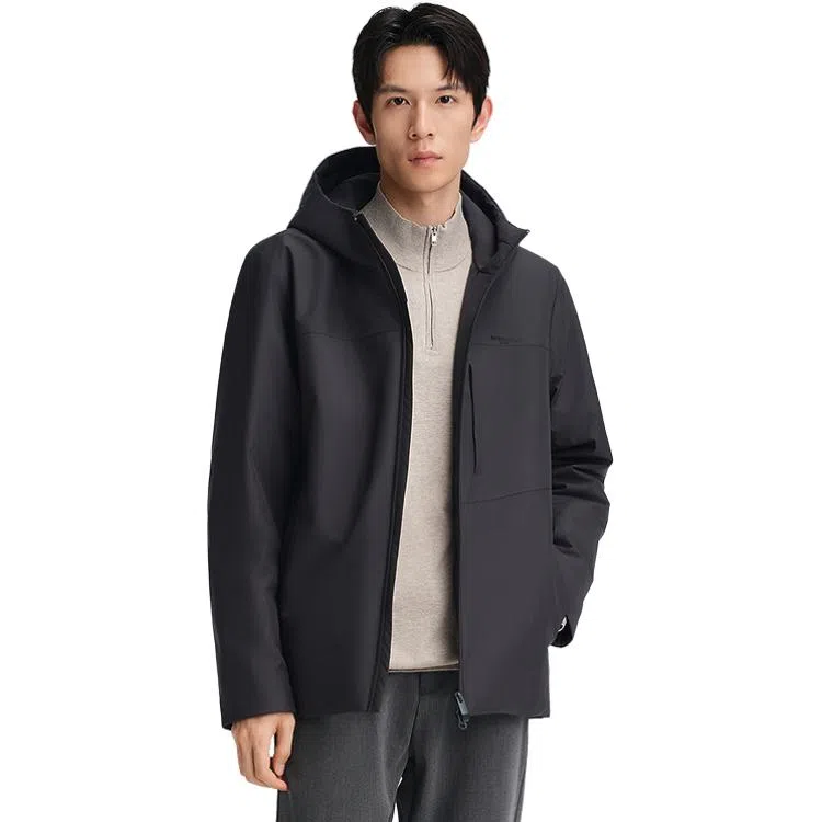 波司登 经典商务保暖连帽羽绒服 男款