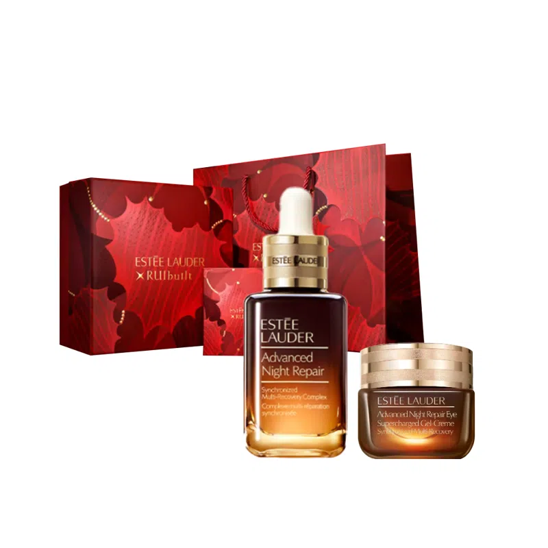 雅诗兰黛 小棕瓶眼面修护护肤套装 清爽补水