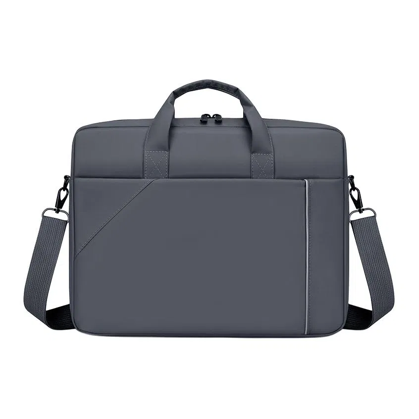 德力熊 时尚简约纯色百搭商务通勤便携 牛津布 公文包 男款 多色