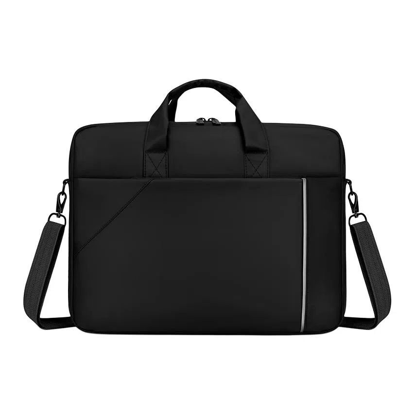 德力熊 时尚简约纯色百搭商务通勤便携 牛津布 公文包 男款 多色