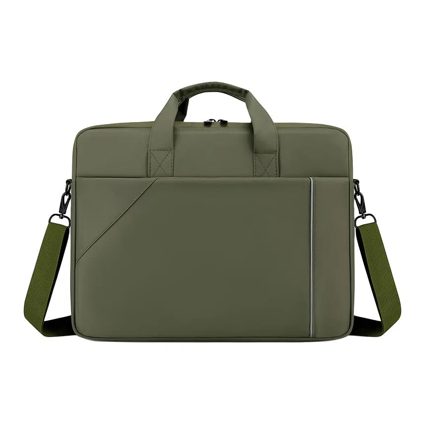 德力熊 时尚简约纯色百搭商务通勤便携 牛津布 公文包 男款 多色