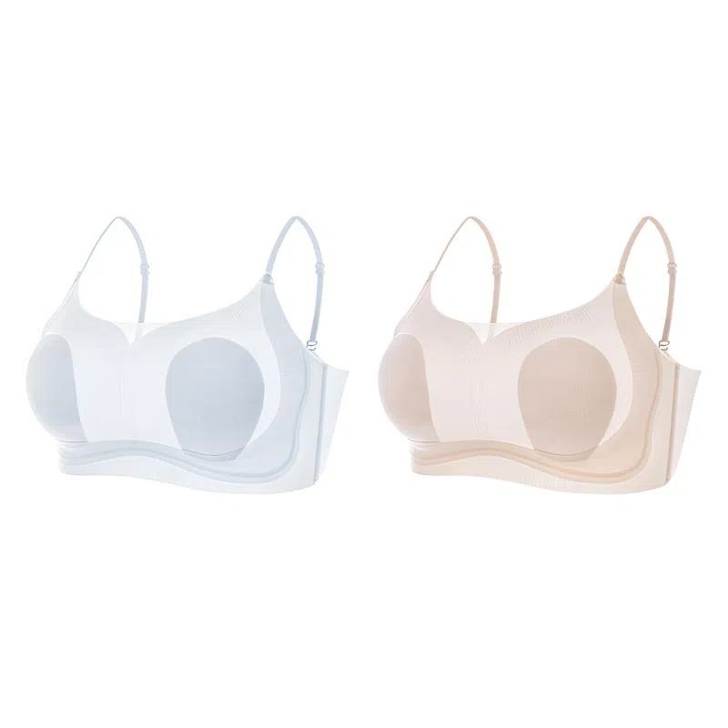 浪莎 舒适透气简约基础休闲款侧收副乳体育锻炼运动柔软亲肤文胸 女款