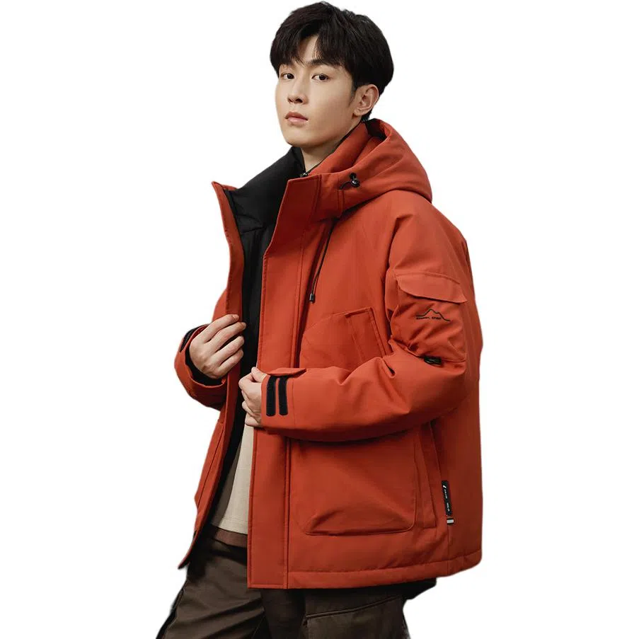 鸭鸭 新山系系列时尚户外登山休闲防寒防风冲锋衣羽绒服 男女同款