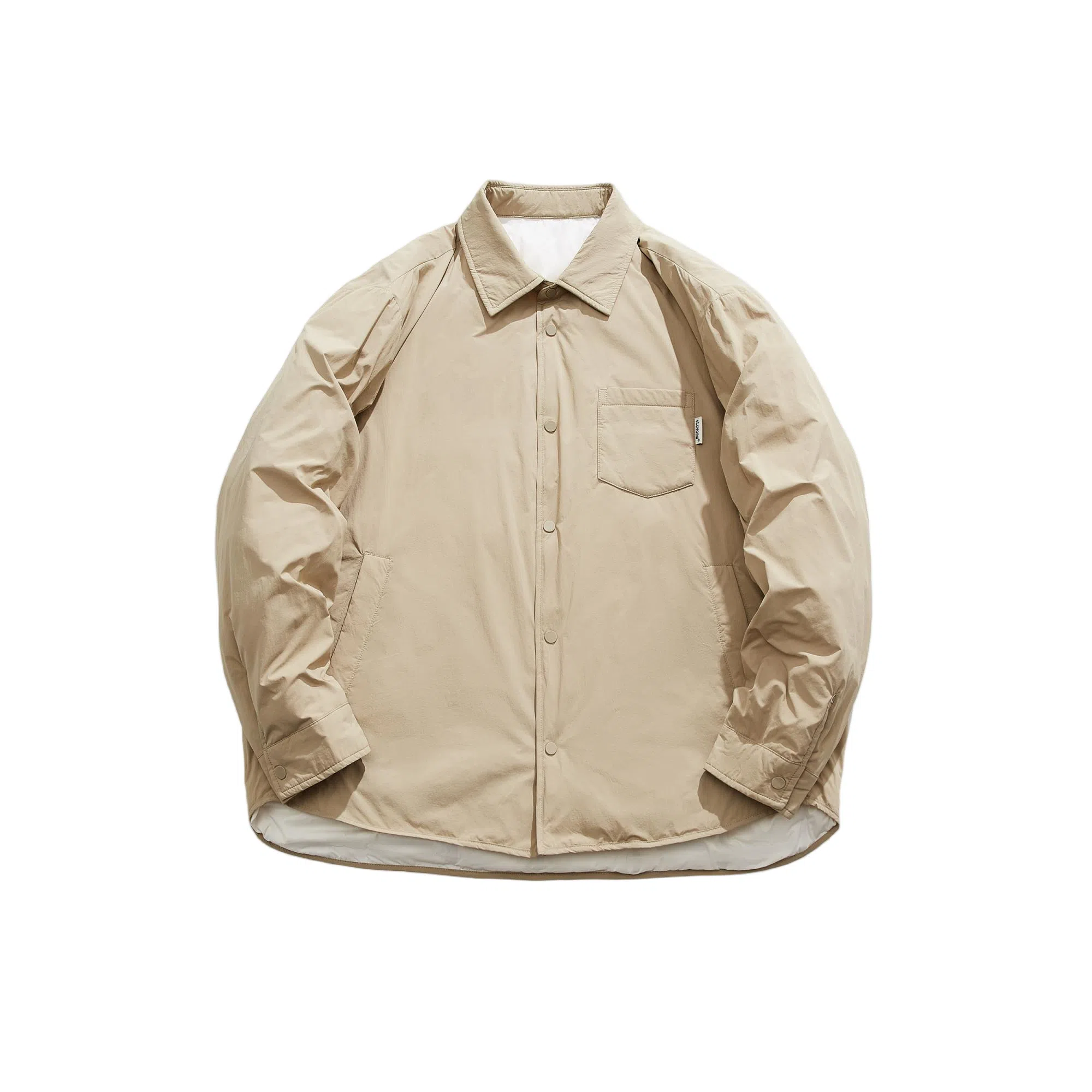 鸭鸭 长袖短款纯色羽绒服 男女同款