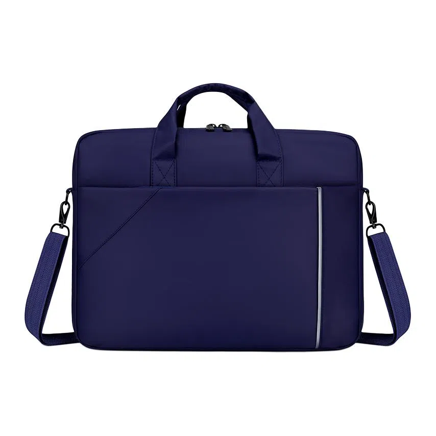 德力熊 时尚简约纯色百搭商务通勤便携 牛津布 公文包 男款 多色