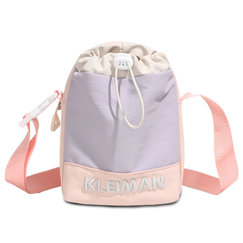 醇龙 可爱多巴胺运动撞色雨伞水壶包少女轻便 尼龙 单肩包 女款 多色