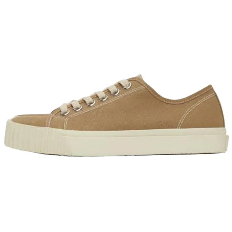 Maison Margiela Tabi Low Canvas Sneakers Light Brown