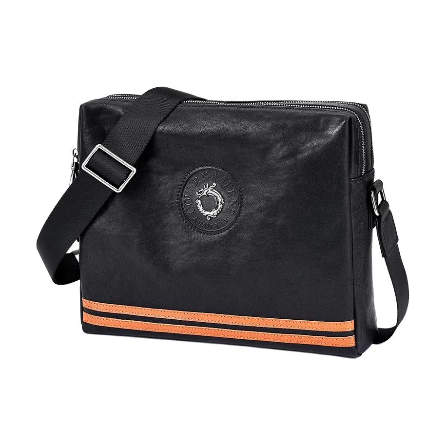 VIHUS Striped Crossbody Bag Black