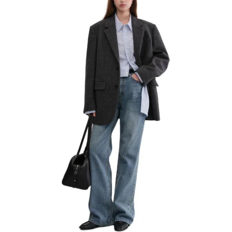 Dunst RELAXED FLARE JEANS CLASSIC BLUE