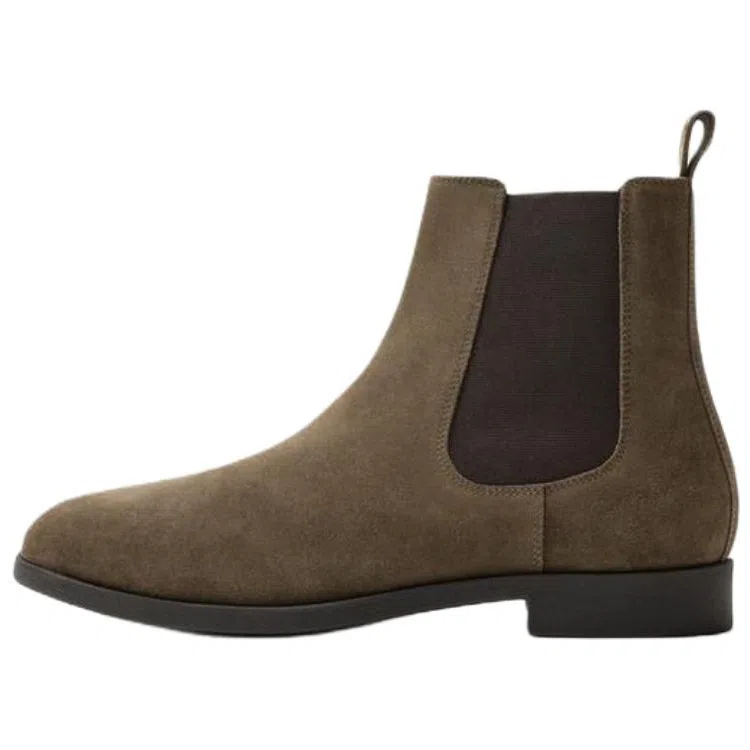 ZARA Chelsea Boots Gray Brown