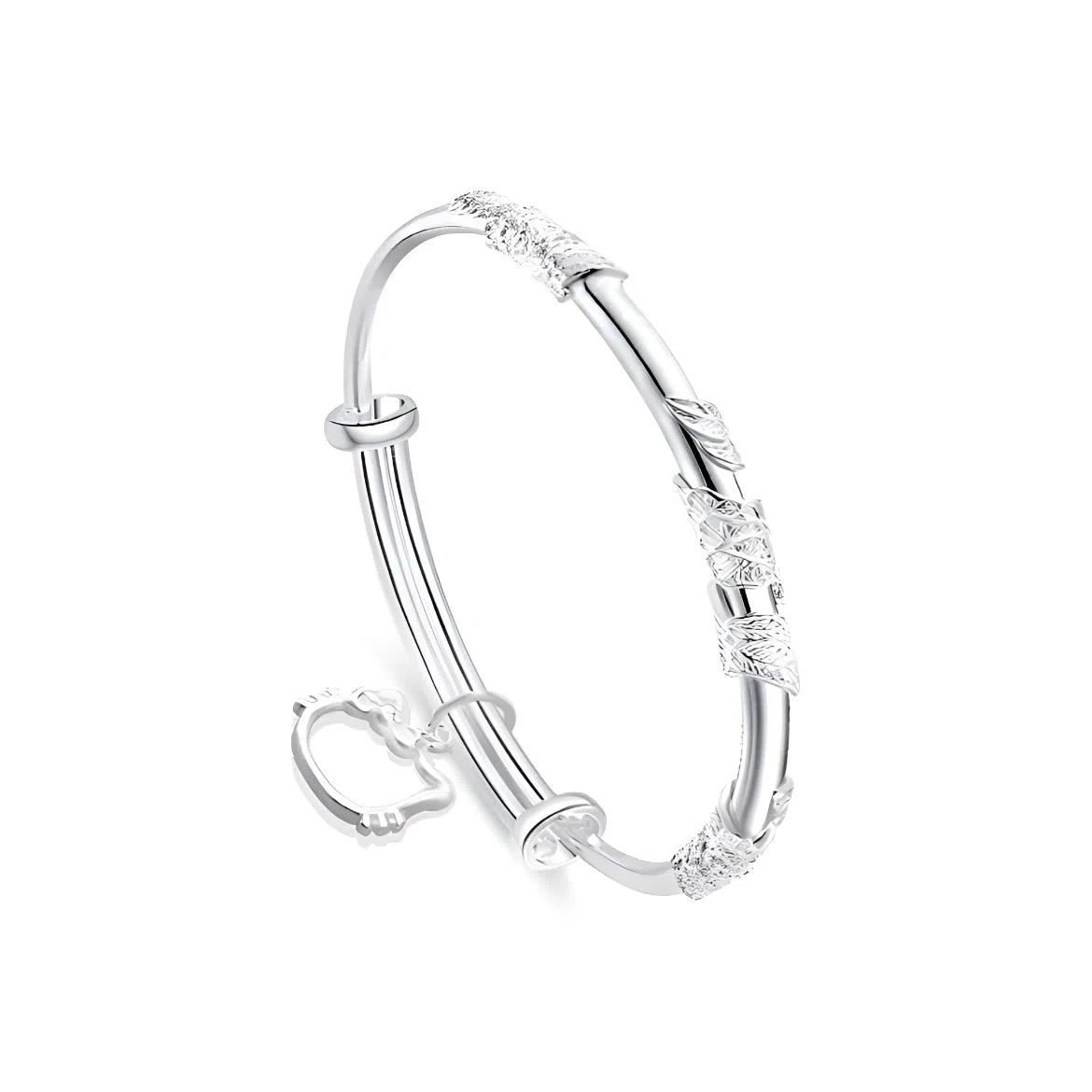 【 吸金招财猫】 琉堇 繁花似锦猫咪 新中式萌趣优雅创意气质浪漫小众设计高级感精致甜美可爱素圈 限定周年礼盒 合金 开口可调节 女款