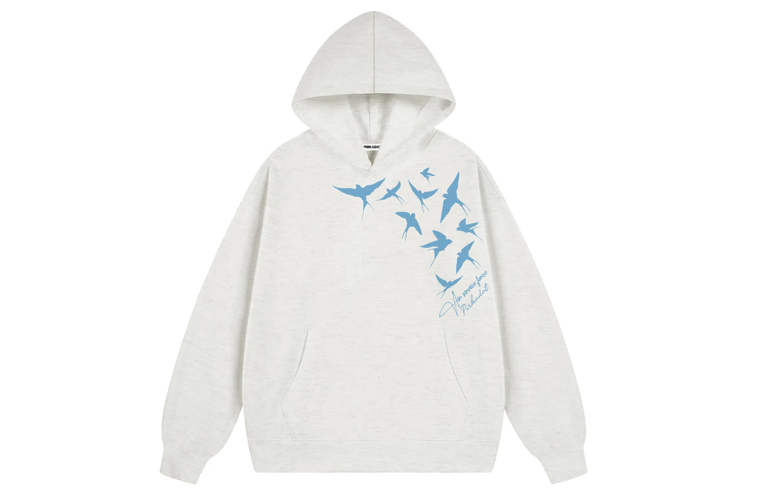 Pirkadat Oversize Hoodie Bird Silhouette
