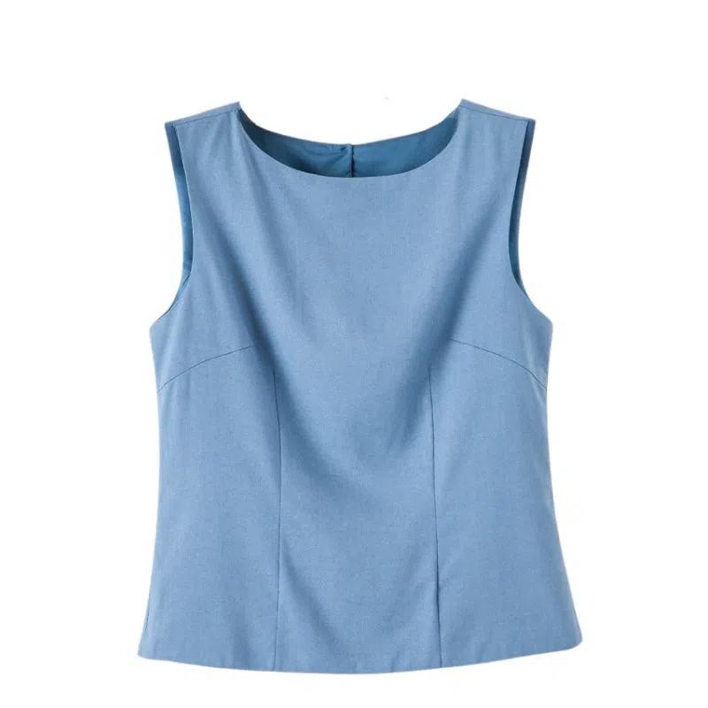 晚白 收腰显瘦百搭亚麻衬衫 女款