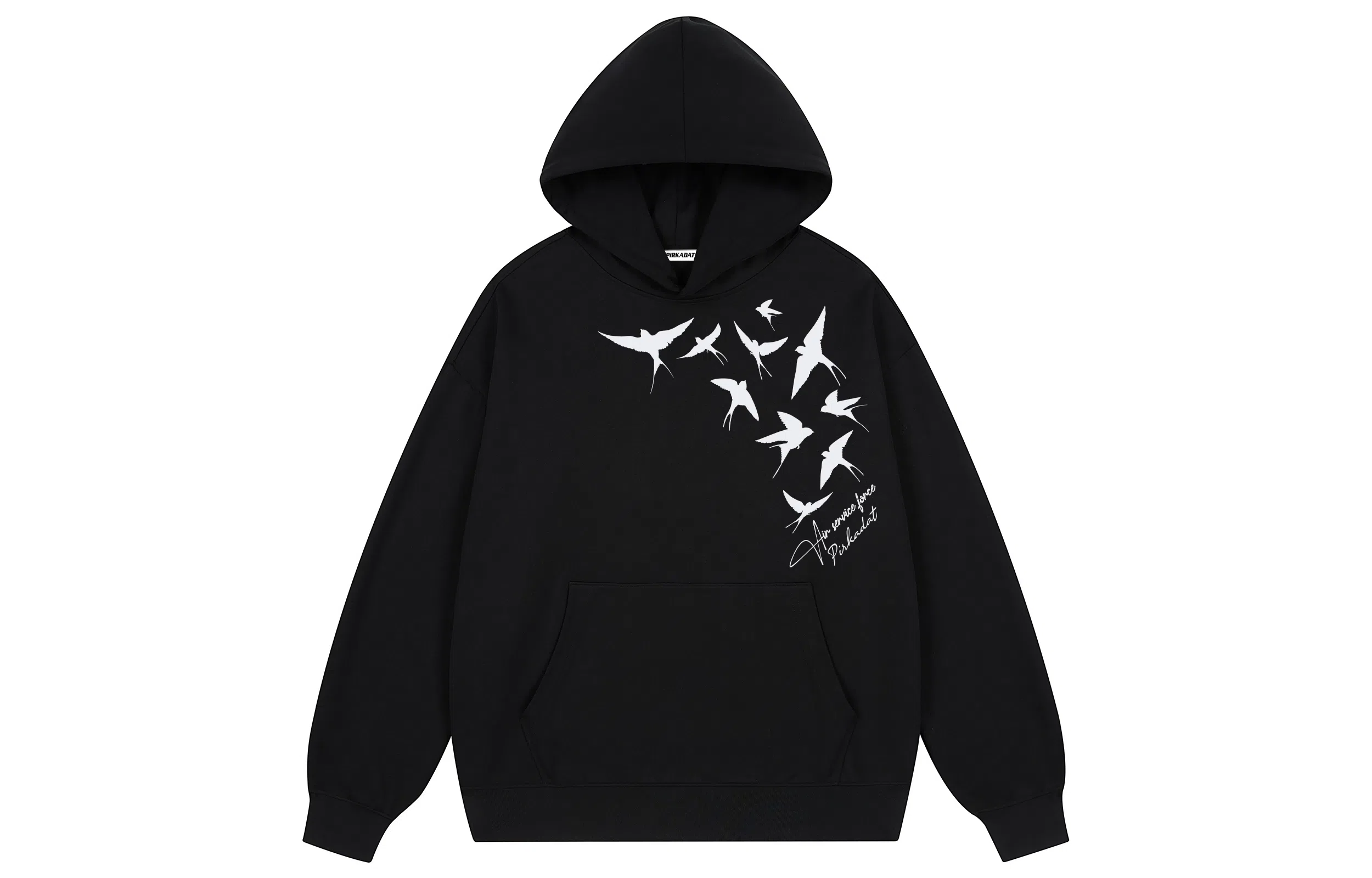 Pirkadat Oversize Hoodie Bird Silhouette