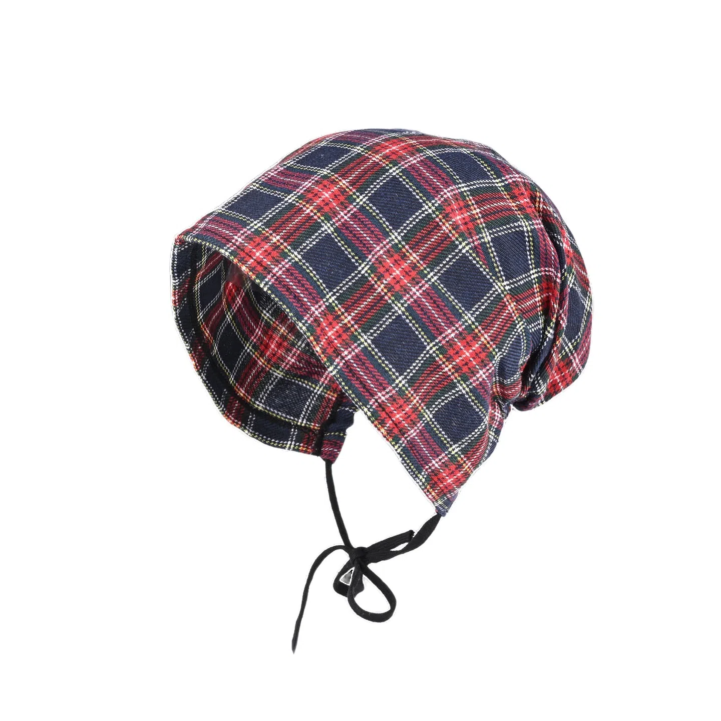 氧气樱桃 美式复古格纹绑带辣妹时髦显脸小嘻哈 棉 其他帽子 男女同款情侣款