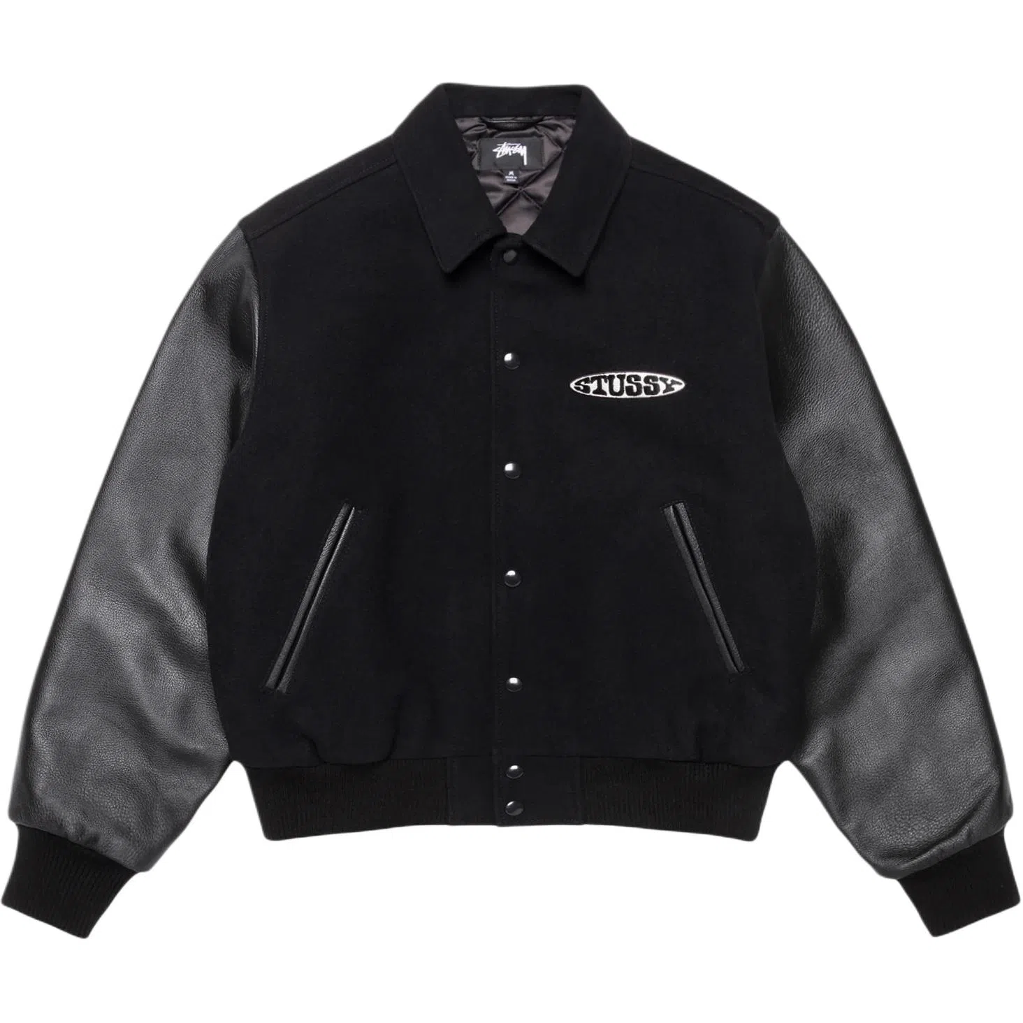Stussy FW25 GLOBE VARSITY JACKET
