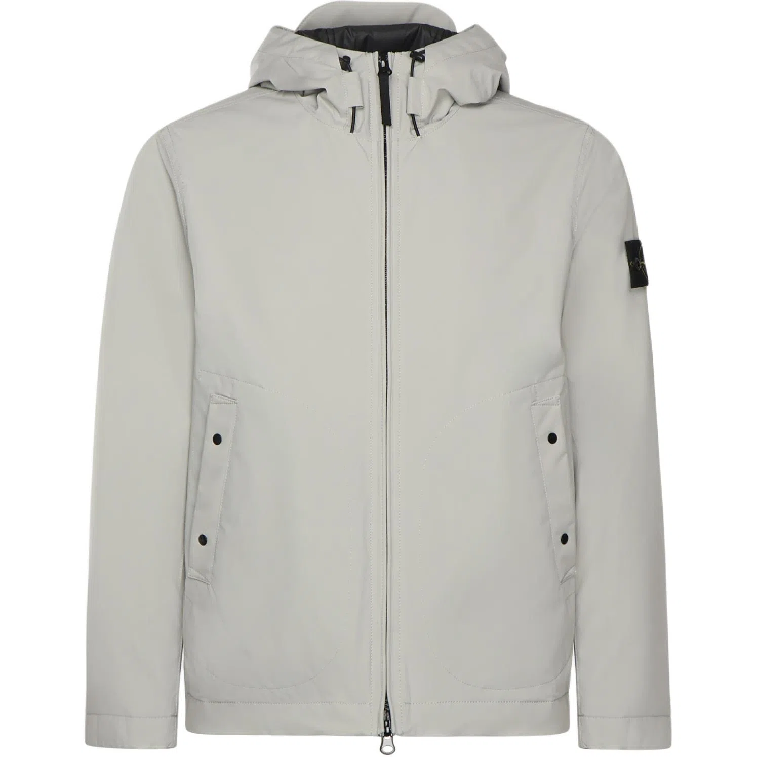 Stone Island Hooded Zip Logo Jacket
