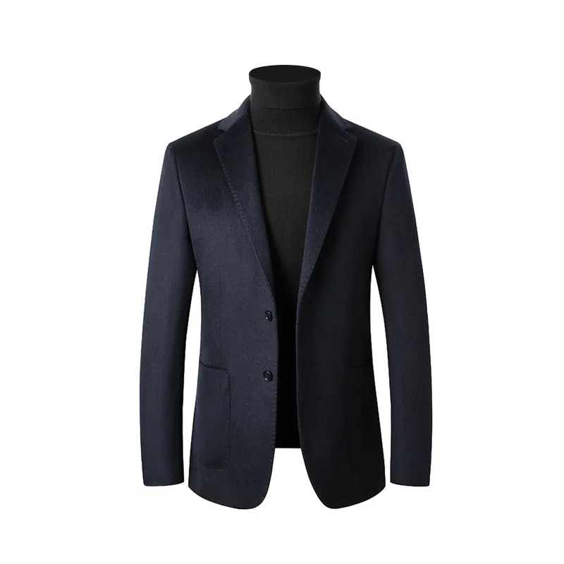 轻奢高端商务休闲百搭保暖羊绒羊毛呢西服外套西装 男款
