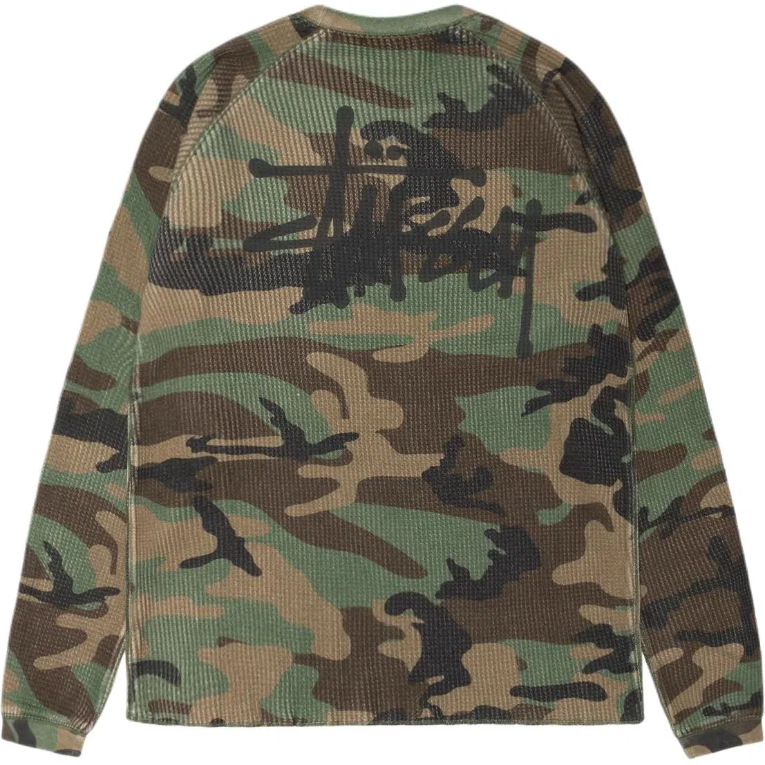Stussy FW24 RAGLAN THERMAL LS CREW logoT