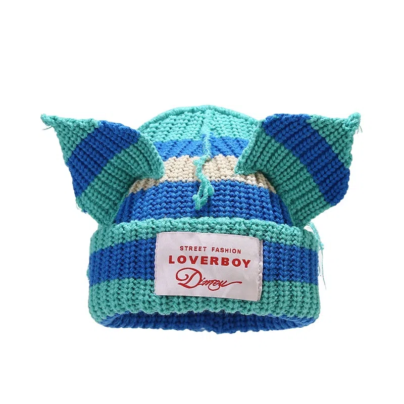 Oxygen Cherry Pig Ear Knit Hat